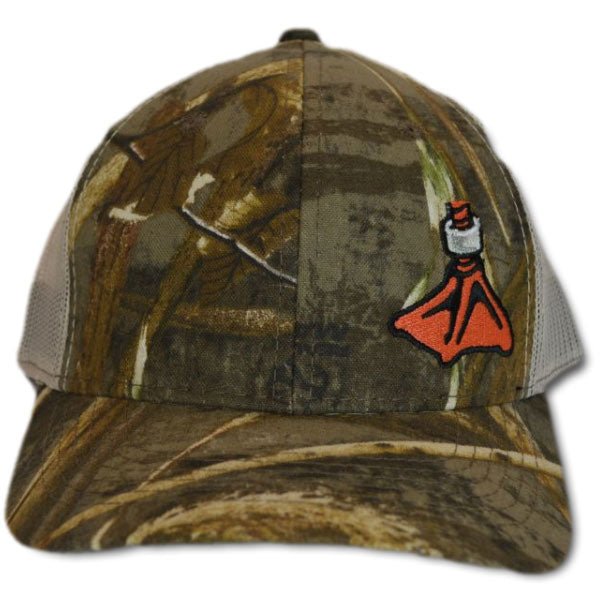 Load image into Gallery viewer, Duck Foot 6 Panel Mesh Back Cap FT Mens Hats- Fort Thompson
