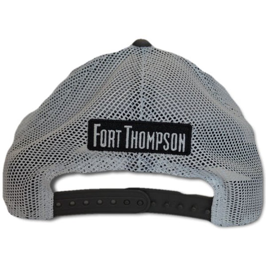 Back view of the Fort Thompson Duck Foot Scout Patch FT Cap with the words Fort Thompson in the center.