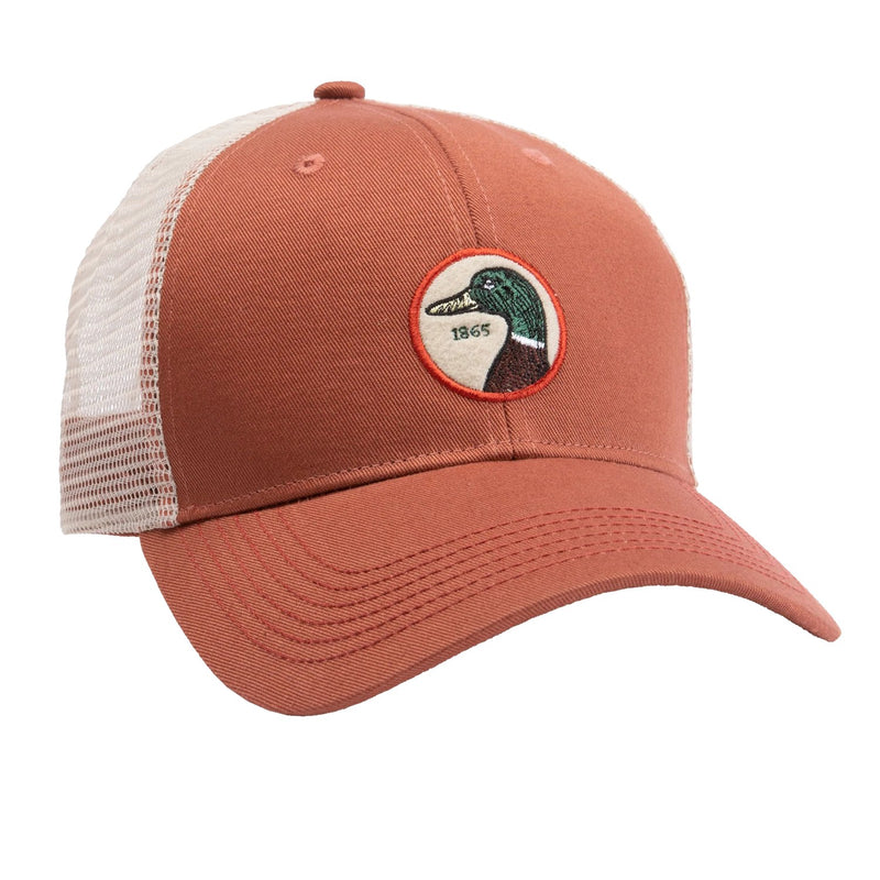 Load image into Gallery viewer, Duck Head Circle Patch Trucker Hat Mens Hats- Fort Thompson
