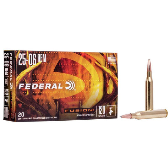 Federal Fusion Rifle 25-06 Rem 120 Grain - F2506FS1 Rifle Loads- Fort Thompson