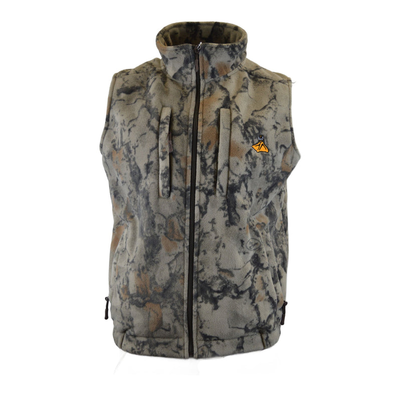 Load image into Gallery viewer, Fort Thompson Classic Winterceptor Wind Proof Fleece Vest in Natural Gear camo.
