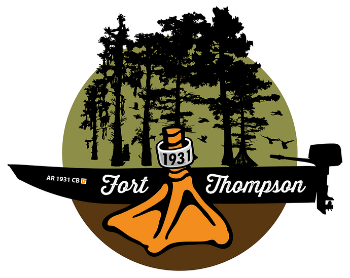 Fort Thompson Cypress Boat Sticker Stickers- Fort Thompson