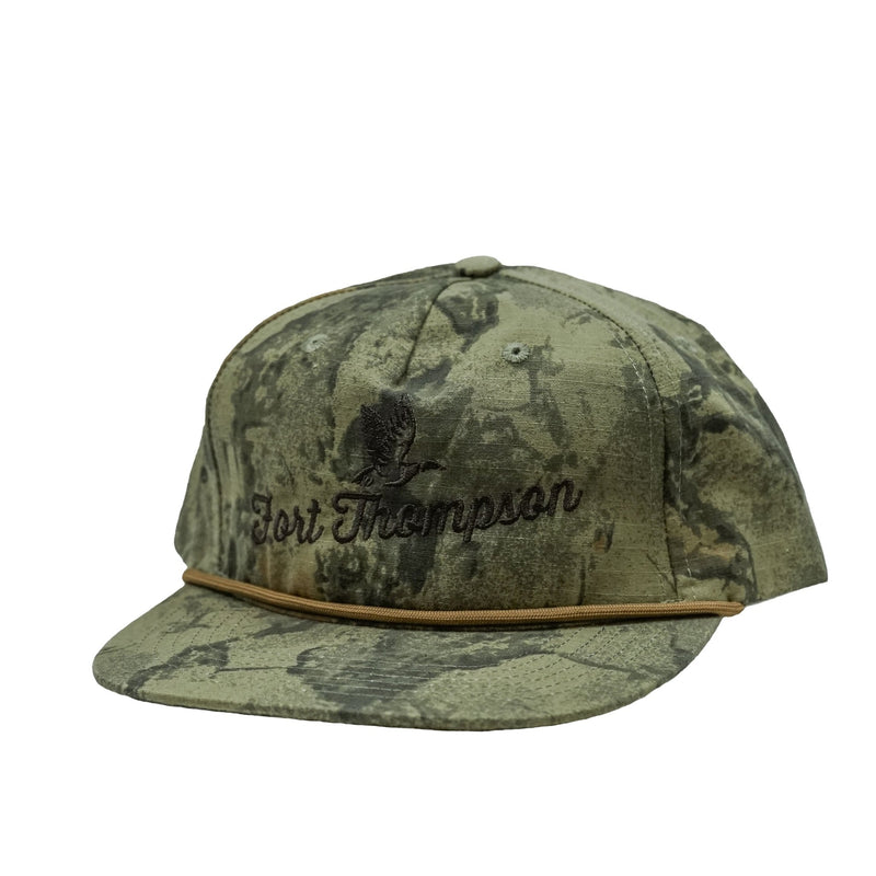 Load image into Gallery viewer, Fort Thompson Embroidered Rope Style Hat FT Mens Hats- Fort Thompson
