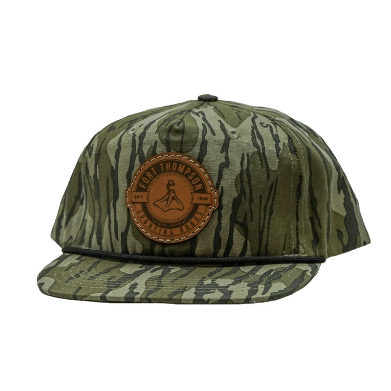 Load image into Gallery viewer, Fort Thompson Goat Rope Style Circle Leather Patch Hat FT Mens Hats- Fort Thompson
