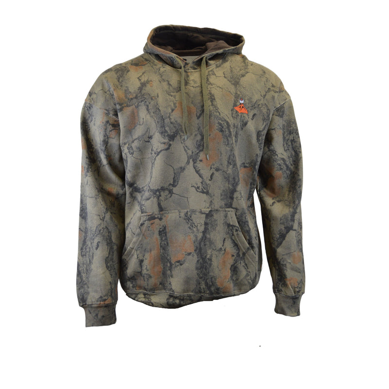 Load image into Gallery viewer, Fort Thompson Logo Fleece Hoodie front view. 
