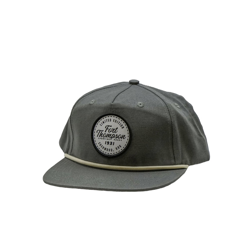 Load image into Gallery viewer, Fort Thompson Rope Style White Circle Patch Hat FT Mens Hats- Fort Thompson
