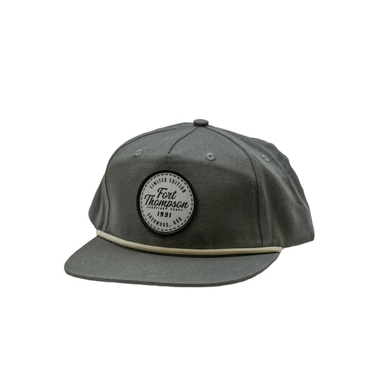 Fort Thompson Rope Style White Circle Patch Hat FT Mens Hats- Fort Thompson