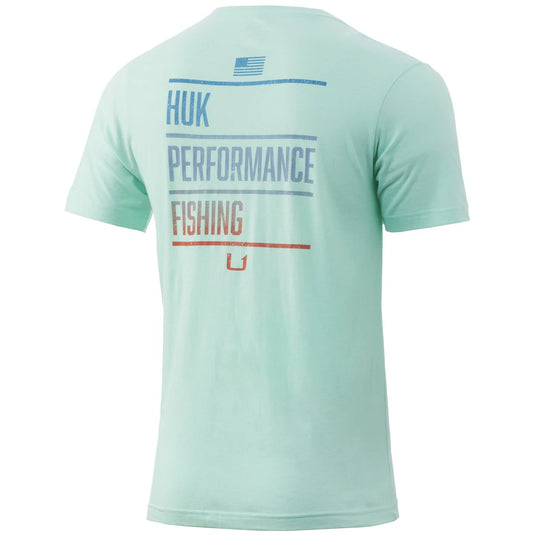 Huk Americana Brand Tee Mens T-Shirts- Fort Thompson