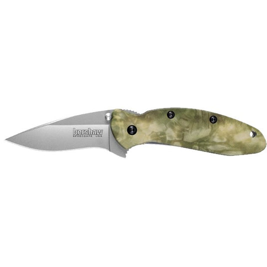 Kershaw Scallion Folding Blade Realtree Knife Knives- Fort Thompson