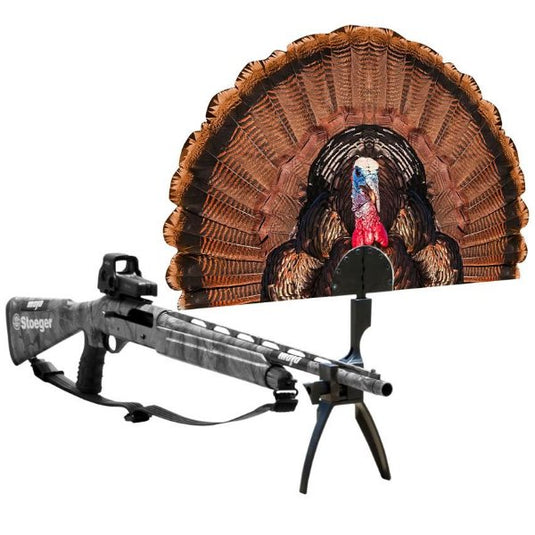 Mojo Tail Chaser Max Decoy with rifle under decoy