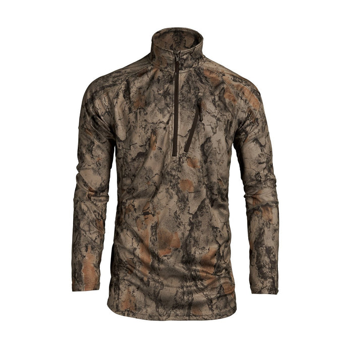 Natural Gear 1/4 Zip Lightweight Camo Top Mens Jackets- Fort Thompson