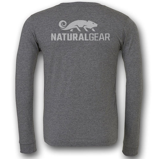 Natural Gear Logo Long Sleeve Tee Mens Shirts- Fort Thompson