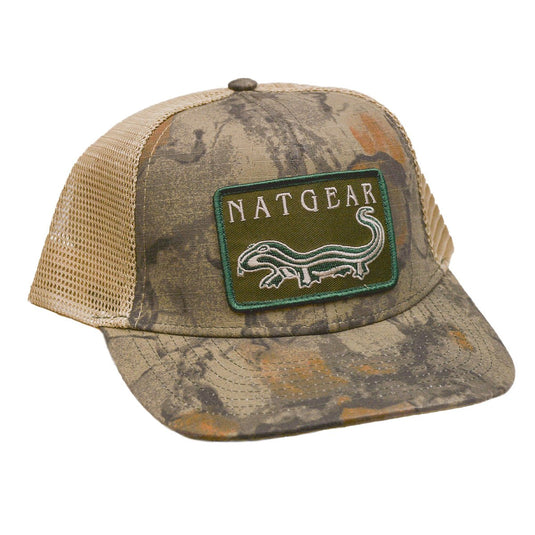 Natural Gear Lost Hat Co. Retro Logo Slate Cap Mens Hats- Fort Thompson