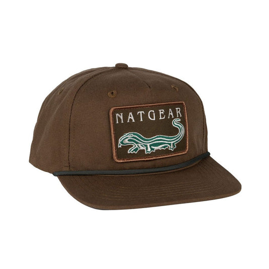 Natural Gear Lost Hat Co. Tobacco Retro Logo Goat Rope Cap Mens Hats- Fort Thompson
