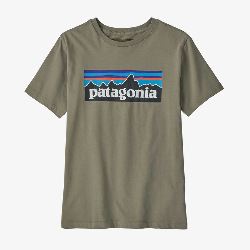 Load image into Gallery viewer, Patagonia Kids&#39; Regenerative Organic Certified Cotton P-6 Logo T-Shirt Youth T-Shirts- Fort Thompson
