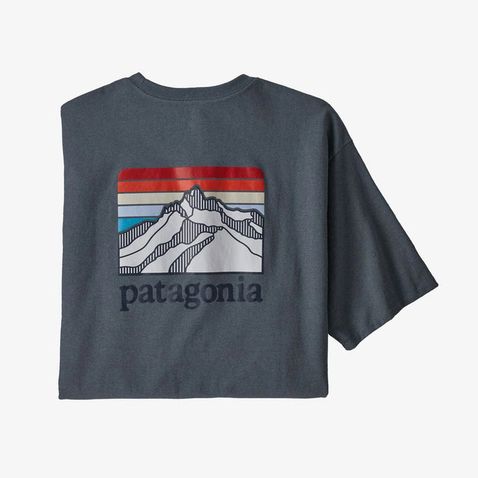 Patagonia Men's Line Logo Ridge Pocket Responsibili-Tee Mens T-Shirts- Fort Thompson