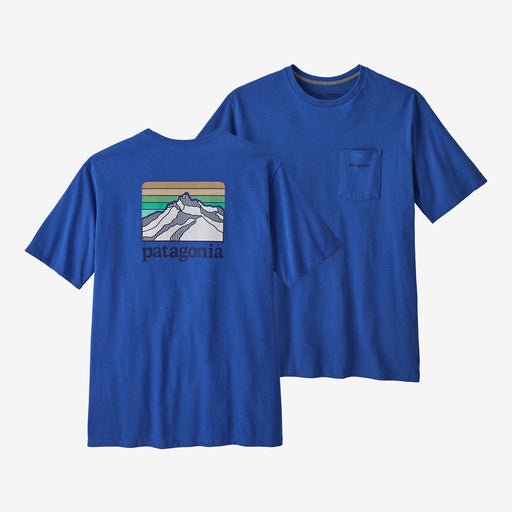 Patagonia Men's Line Logo Ridge Pocket Responsibili-Tee Mens T-Shirts- Fort Thompson
