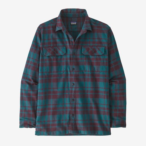 Patagonia Men's Long-Sleeved Organic Cotton Midweight Fjord Flannel Shirt Mens Shirts- Fort Thompson