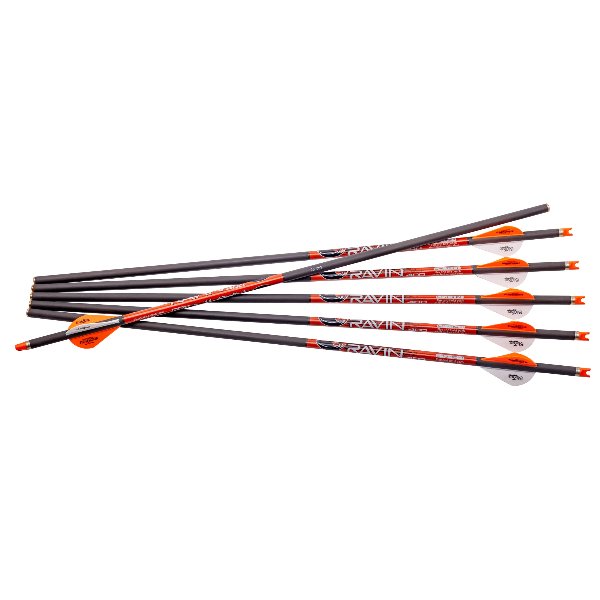 Ravin Crossbow Arrows 6 pack with Orange Nocks .003 Archery Accessories- Fort Thompson