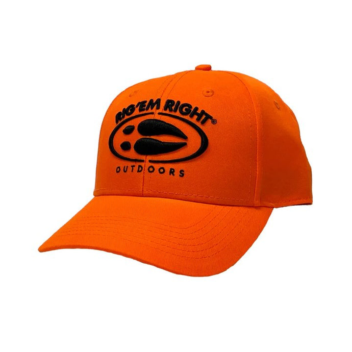 Rig'Em Right Blaze Orange Hoof Logo Hat Mens Hats- Fort Thompson