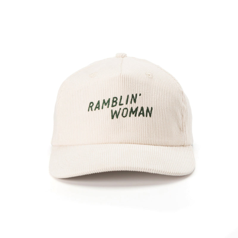 Load image into Gallery viewer, Seager Ramblin&#39; Woman Corduroy Snapback Womens Hats- Fort Thompson
