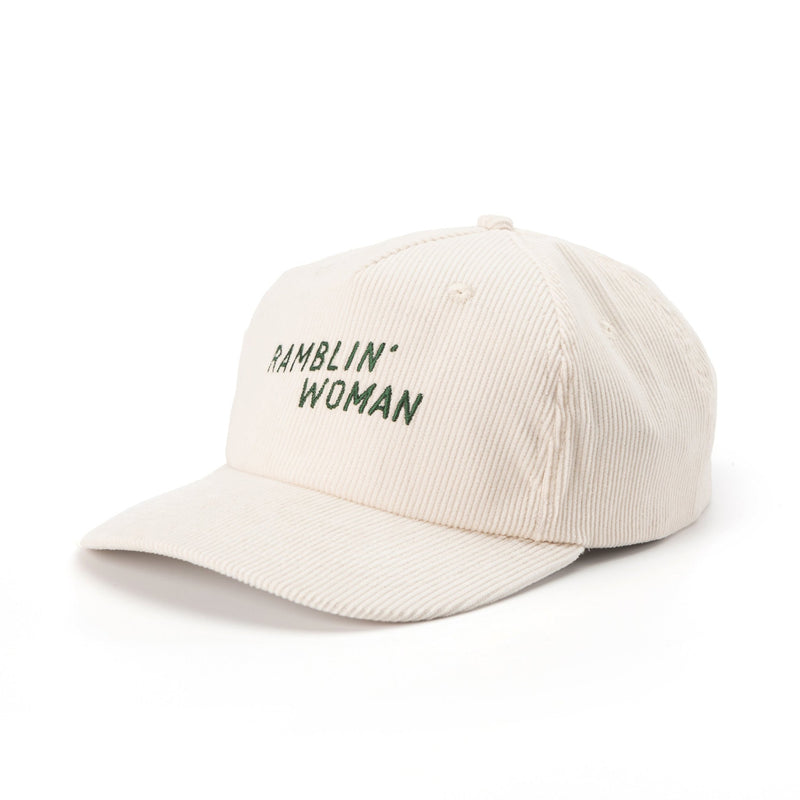Load image into Gallery viewer, Seager Ramblin&#39; Woman Corduroy Snapback Womens Hats- Fort Thompson

