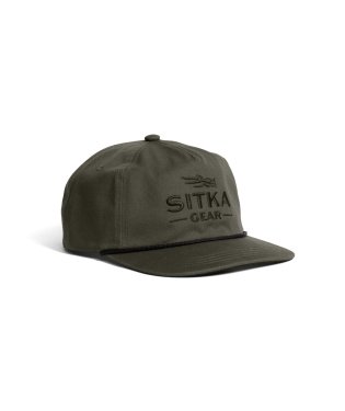 Sitka Cornerstone Unstructured Snapback Hat in Deep Lichen