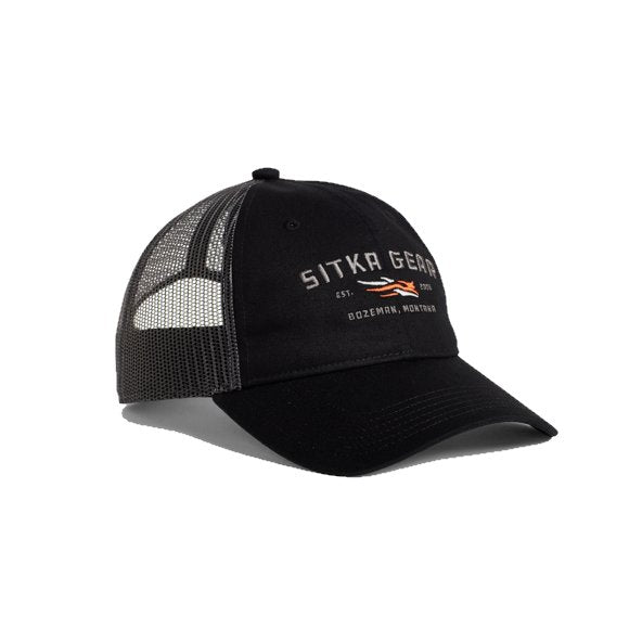 Sitka Wordmark Lo Pro Trucker Hat Mens Hats- Fort Thompson