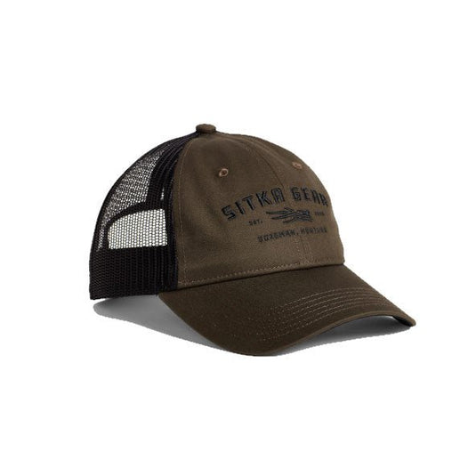 Sitka Wordmark Lo Pro Trucker Hat Mens Hats- Fort Thompson