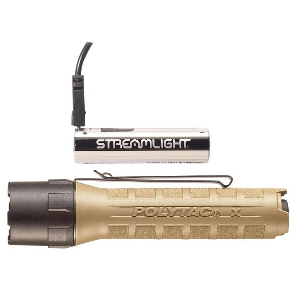 Streamlight Polytec X USB Coyote Flashlight Flashlights- Fort Thompson