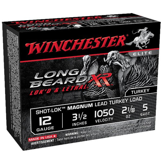 Winchester Ammo STLB12LM5 Long Beard XR 12 Gauge Shells 3.5" 2-1/8 oz 5 Shot 10 Bx/ 10 Cs Turkey Loads- Fort Thompson