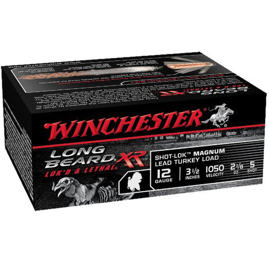 Winchester Ammo STLB12LM5 Long Beard XR 12 Gauge Shells 3.5" 2-1/8 oz 5 Shot 10 Bx/ 10 Cs Turkey Loads- Fort Thompson