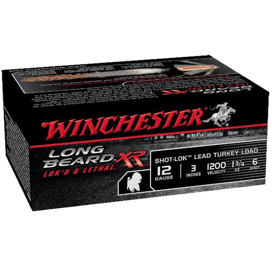 Winchester Long Beard XR Turkey Load STLB1236 12 Gauge Shells 3'' 6 Shot Turkey Loads- Fort Thompson