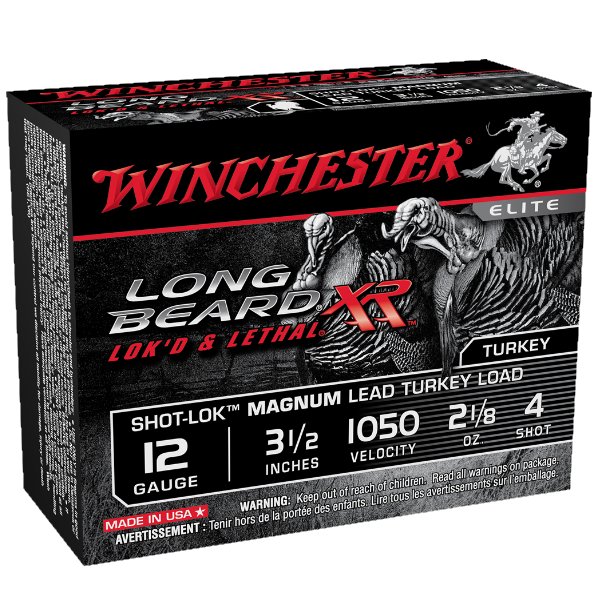Winchester Long Beard XR Turkey Load STLB12LM4 12 Gauge Shells 3.5'' 