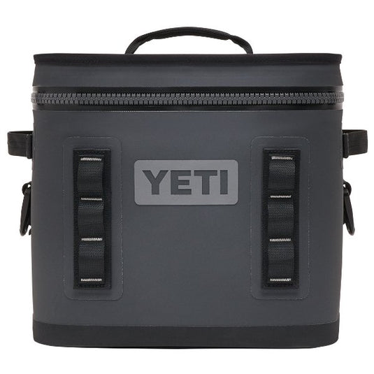 YETI Hopper Flip 12 in the color Charcoal.