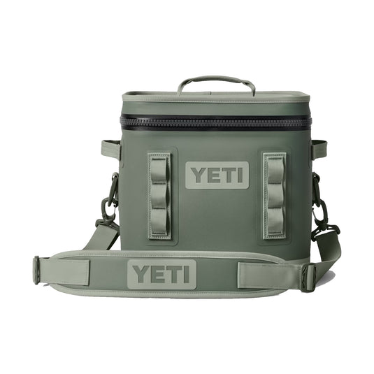 YETI Hopper Flip 12 in the color Camp Green.