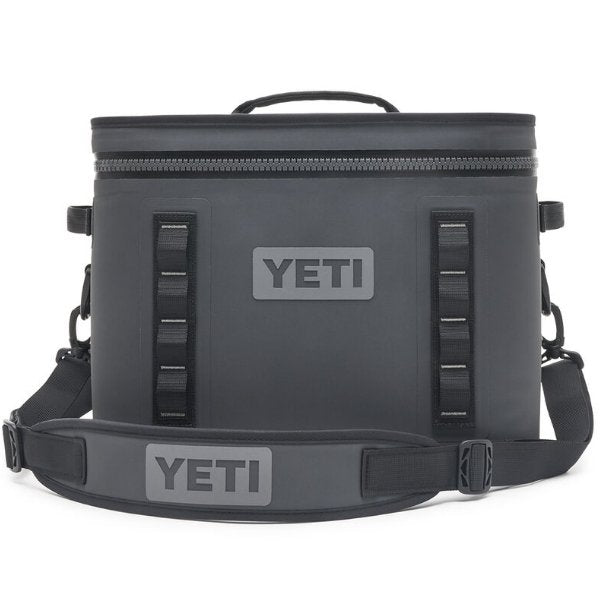 YETI Hopper Flip 18 in the color Charcoal.