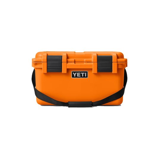 YETI Loadout GoBox 30 in the color King Crab Orange.