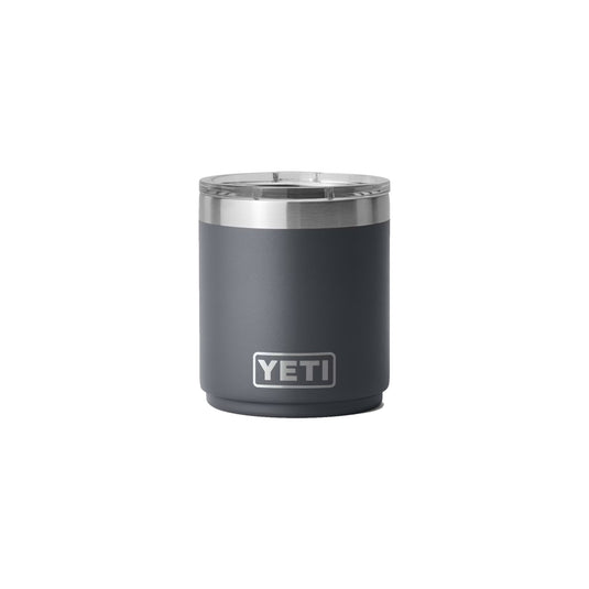YETI Rambler 10 OZ Stackable Lowball in the color Charcoal.