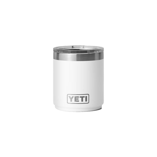 YETI Rambler 10 OZ Stackable Lowball in the color White. 