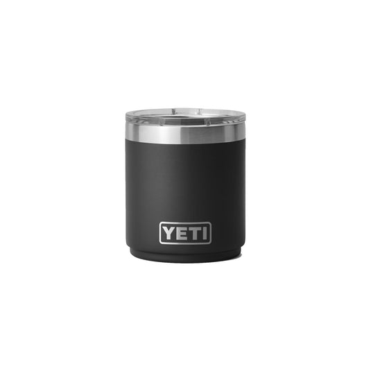 YETI Rambler 10 OZ Stackable Lowball in the color Black.