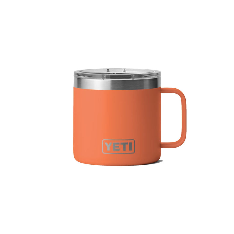 Load image into Gallery viewer, YETI Rambler 14 OZ Mug With Magslider Lid in the color King Crab Orange.
