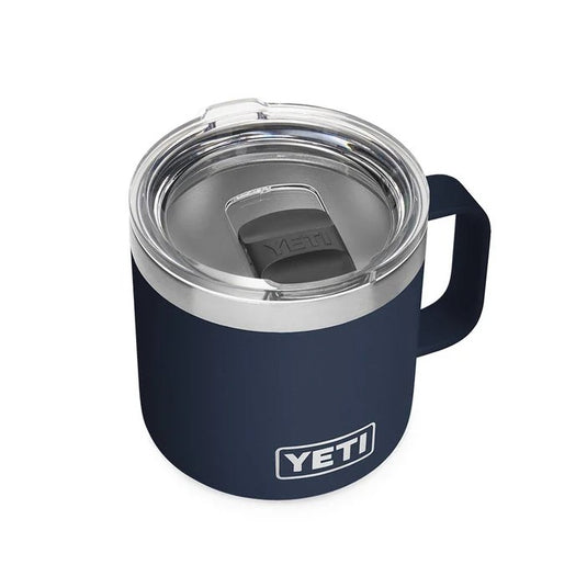 YETI Rambler 14 OZ Mug With Magslider Lid in the color Navy.