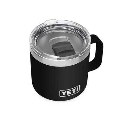 YETI Rambler 14 OZ Mug With Magslider Lid in the color Black.