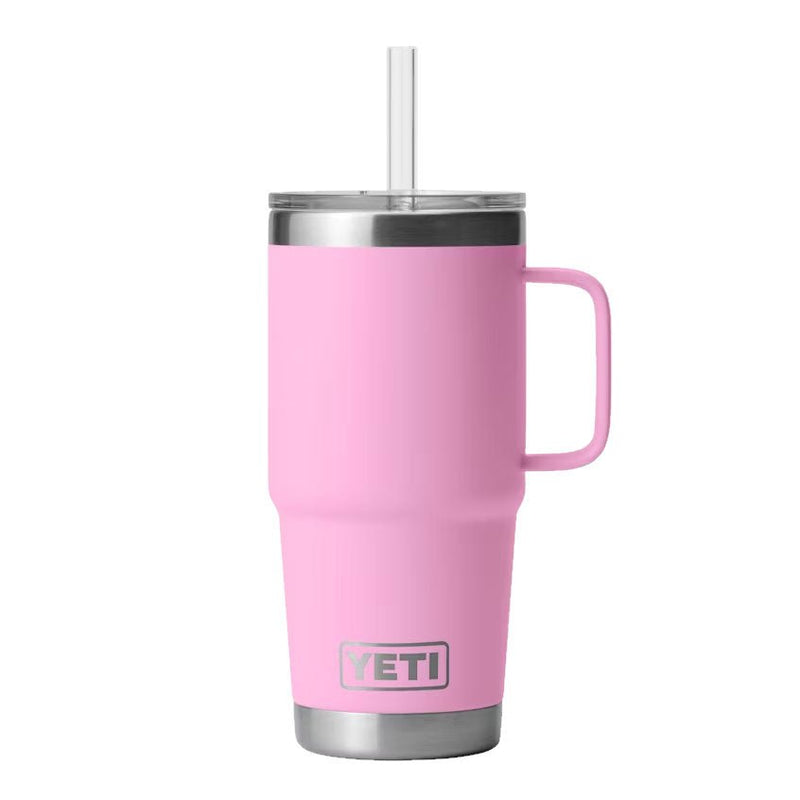 Load image into Gallery viewer, Yeti Rambler 25 OZ Straw Mug in the color Power Pink

