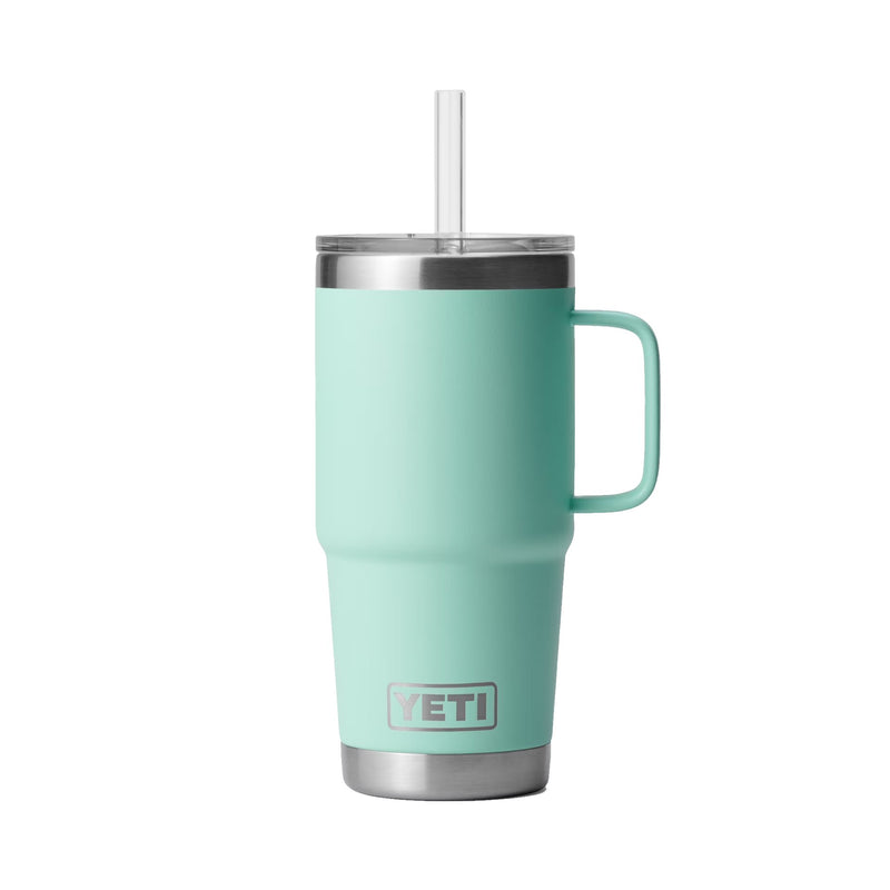 Load image into Gallery viewer, Yeti Rambler 25 OZ Straw Mug in the color Seafoam.
