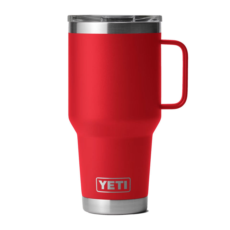 Load image into Gallery viewer, Yeti Rambler 30 oz Travel Mug With Stronghold Lid in the color Rescue Red.
