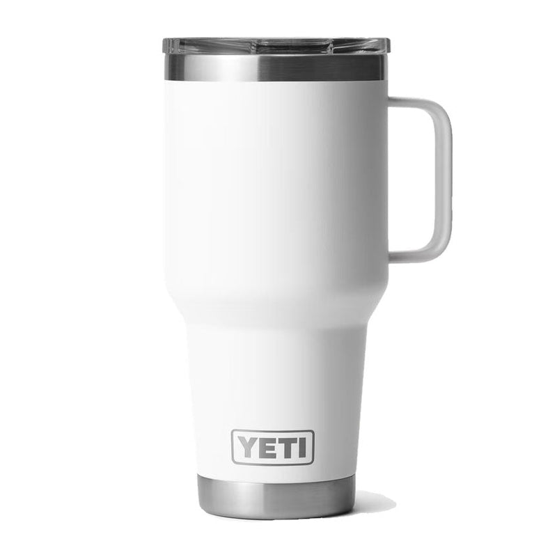 Load image into Gallery viewer, Yeti Rambler 30 oz Travel Mug With Stronghold Lid in the color White.
