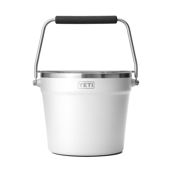 Yeti Rambler Beverage Bucket in the color white.