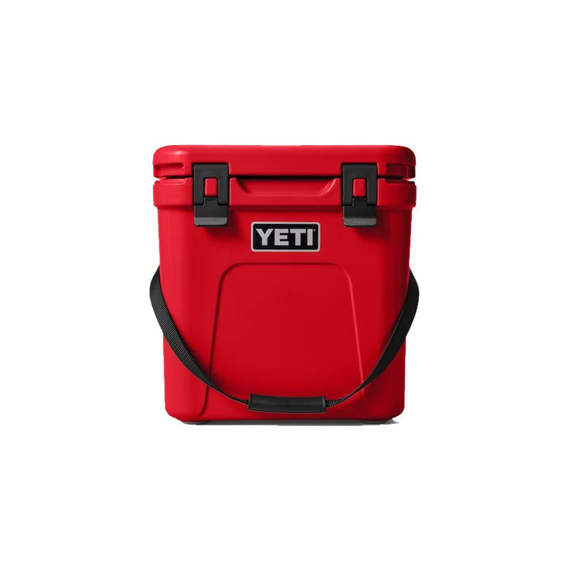 Load image into Gallery viewer, YETI Roadie 24 Cooler Hard Cooler in the color Rescue Red.
